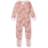 imageBurts Bees Baby Baby Girls Sleeper Pajamas 100 Organic Cotton Onepiece PJs Diagonal Zip Up Jumpsuit Snug Fit FootieVibrant Garden