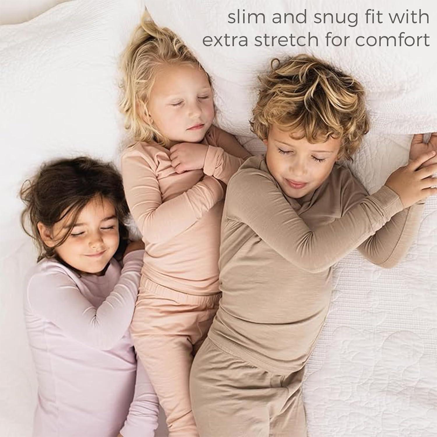 imageBurts Bees Baby babyboys Honeysoft Pajamas Tee and Pant 2piece Pj Set Soft Organic Cotton ampamp Lyocell BlendApple Jersey Slub