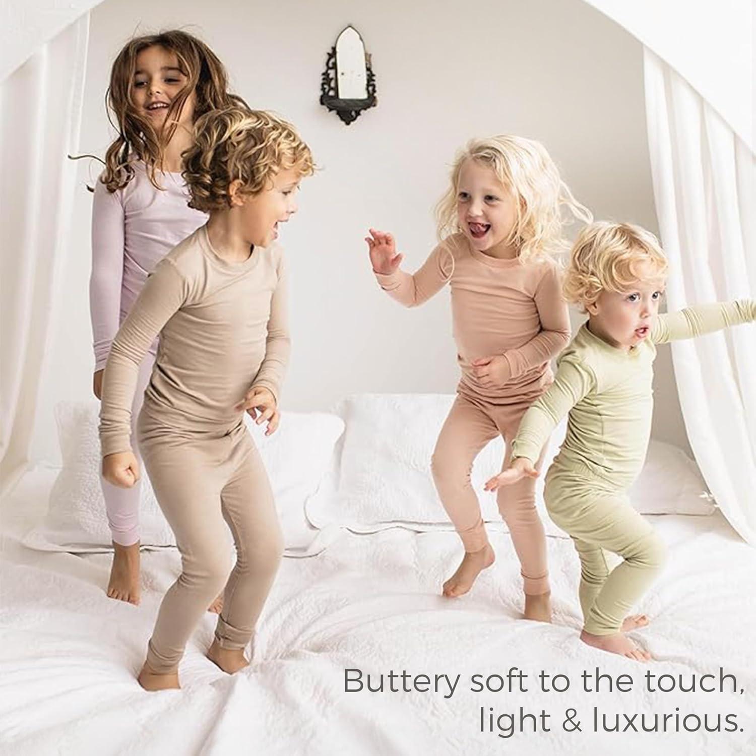 imageBurts Bees Baby babyboys Honeysoft Pajamas Tee and Pant 2piece Pj Set Soft Organic Cotton ampamp Lyocell BlendApple Jersey Slub