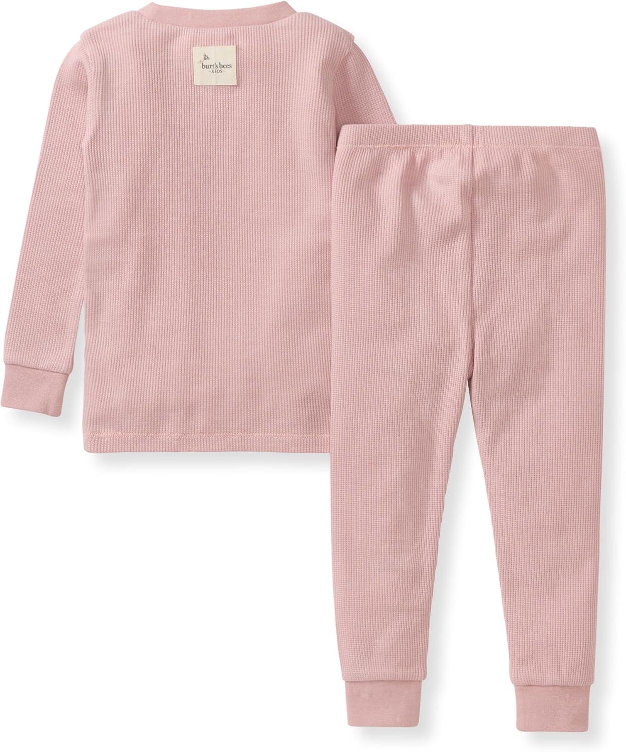 imageBurts Bees Baby babyboys Honeysoft Pajamas Tee and Pant 2piece Pj Set Soft Organic Cotton ampamp Lyocell BlendPersian Rose Thermal