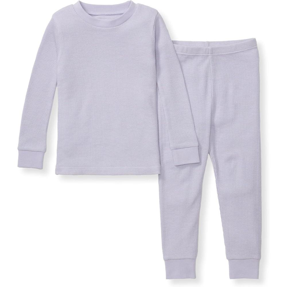 imageBurts Bees Baby babyboys Honeysoft Pajamas Tee and Pant 2piece Pj Set Soft Organic Cotton ampamp Lyocell BlendPurple Lilac