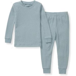 imageBurts Bees Baby babyboys Honeysoft Pajamas Tee and Pant 2piece Pj Set Soft Organic Cotton ampamp Lyocell BlendMuted Blue