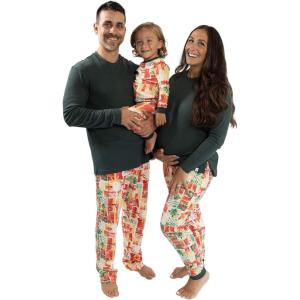 imageBurts Bees Baby Baby Family Jammies Matching Holiday Organic Cotton PajamasAll Wrapped Up