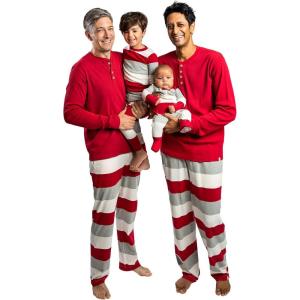 imageBurts Bees Baby Baby Family Jammies Matching Holiday Organic Cotton PajamasJumbo Multi Stripe