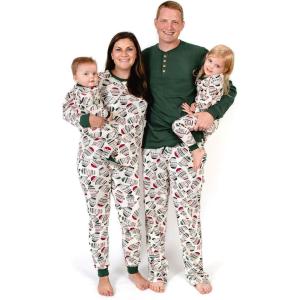 imageBurts Bees Baby Baby Family Jammies Matching Holiday Organic Cotton PajamasMerry Mittens