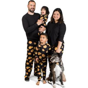 imageBurts Bees Baby Baby Family Jammies Matching Holiday Organic Cotton PajamasMidnight Pumpkins