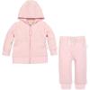 imageBurts Bees Baby Baby Girls Jacket and Pant Set 100 Organic CottonPink Jacket  Pant Set