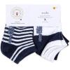 imageBurts Bees Baby Baby Girls Ankle Socks with NonSlip Grips 6PackNavy Blue Multi