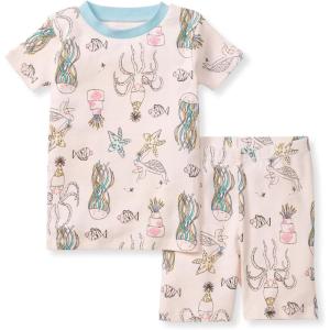 imageBurts Bees Baby babygirls Pajamas Short Sleeve Tee and Shorts 2piece Pj Set 100 Organic CottonSealebration