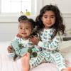 imageBurts Bees Baby Girls Pajamas 2Piece Long Sleeve Tee and Pants Organic Cotton PJ SetButterfly Chart