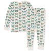 imageBurts Bees Baby Girls Pajamas 2Piece Long Sleeve Tee and Pants Organic Cotton PJ SetButterfly Chart