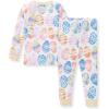 imageBurts Bees Baby Girls Pajamas 2Piece Long Sleeve Tee and Pants Organic Cotton PJ SetEaster Eggs