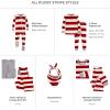 imageBurts Bees Baby Girls Pajamas 2Piece Long Sleeve Tee and Pants Organic Cotton PJ SetRed Rugby Stripe