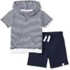 imageBurts Bees Baby babyboys Short Sleeve Shirt and Pant Set Top amp Bottom Outfit 100 Organic CottonClassic Stripe