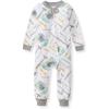 imageBurts Bees Baby babyboys Sleepers 100 Organic Cotton Onepiece Pjs Diagonal Zip Up Jumpsuit Snug Fit Footless Pajamas With Snap Tab in Sizes 12 18 and 24 Months