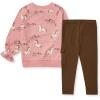 imageBurts Bees Baby Baby Girls Long Sleeve Top and Pant Set 100 Organic Cotton OutfitHorse Love Set