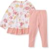 imageBurts Bees Baby Baby Girls Long Sleeve Top and Pant Set 100 Organic Cotton OutfitVacay Floral Set