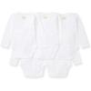 imageBurts Bees Baby Bodysuits Short Sleeve and Long Sleeve OnePieces 100 Organic Cotton Pack of 5Cloud Long Sleeve
