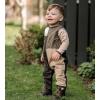 imageBurts Bees Baby Boys Jumpsuit 100 Organic Cotton Onepiece Long Sleeve CoverallDoe Colorblock