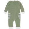 imageBurts Bees Baby Boys Jumpsuit 100 Organic Cotton Onepiece Long Sleeve CoverallGreen Bay Pocket