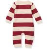 imageBurts Bees Baby Boys Jumpsuit 100 Organic Cotton Onepiece Long Sleeve CoverallRedwood Henley