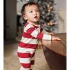 imageBurts Bees Baby Boys Jumpsuit 100 Organic Cotton Onepiece Long Sleeve CoverallRedwood Henley