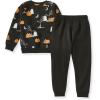 imageBurts Bees Baby Boys Shirt and Pant Set Long Sleeve Top amp Bottom Outfit Bundle 100 Organic CottonMidnight Fright