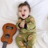 imageBurts Bees Baby Boys Sleep and Play PJs 100 Organic Cotton OnePiece Zip Front Romper Jumpsuit PajamasAcoustic Guitar