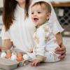 imageBurts Bees Baby Boys Sleep and Play PJs 100 Organic Cotton OnePiece Zip Front Romper Jumpsuit PajamasFarm Fresh Eggs