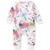 imageBurts Bees Baby Boys Sleep and Play PJs 100 Organic Cotton OnePiece Zip Front Romper Jumpsuit PajamasFirecrackers