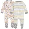 imageBurts Bees Baby Boys Sleep and Play PJs 100 Organic Cotton OnePiece Zip Front Romper Jumpsuit PajamasGiraffe