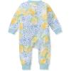imageBurts Bees Baby Boys Sleep and Play PJs 100 Organic Cotton OnePiece Zip Front Romper Jumpsuit PajamasLemon Tiles