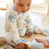 imageBurts Bees Baby Boys Sleep and Play PJs 100 Organic Cotton OnePiece Zip Front Romper Jumpsuit PajamasLittle Globe