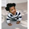 imageBurts Bees Baby Boys Sleep and Play PJs 100 Organic Cotton OnePiece Zip Front Romper Jumpsuit PajamasNavy Rugby Stripe