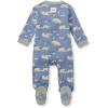 imageBurts Bees Baby Boys Sleep and Play PJs 100 Organic Cotton OnePiece Zip Front Romper Jumpsuit PajamasPolar Mountain