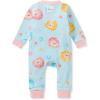 imageBurts Bees Baby Boys Sleep and Play PJs 100 Organic Cotton OnePiece Zip Front Romper Jumpsuit PajamasPuffer Fish