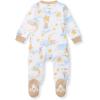 imageBurts Bees Baby Boys Sleep and Play PJs 100 Organic Cotton OnePiece Zip Front Romper Jumpsuit PajamasStardust Bunnies