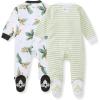 imageBurts Bees Baby Boys Sleep and Play PJs 100 Organic Cotton OnePiece Zip Front Romper Jumpsuit PajamasToucan