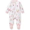imageBurts Bees Baby Girls Organic Cotton Sleep and Play Footed PajamasFairytale Castle