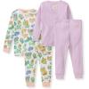 imageBurts Bees Baby Girls Pajamas 2Piece Long Sleeve Tee and Pants Organic Cotton PJ SetGarden Paths