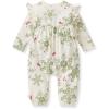 imageBurts Bees Baby babygirls Jumpsuit  100 Organic Cotton Onepiece Coverall Girl Outfit for Sizes Newborn to 24 MonthsHoliday Snowflakes