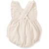 imageBurts Bees Baby babygirls Romper 100 Organic Cotton Onepiece Bubble Shortall and Layette Set Girl OutfitRain Cloud Muslin