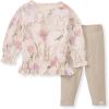 imageBurts Bees Baby Baby Girls Long Sleeve Top and Pant Set 100 Organic Cotton OutfitBunny Floral Set