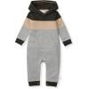 imageBurts Bees Baby Boys Jumpsuit 100 Organic Cotton Onepiece Long Sleeve CoverallHeather Colorblocked