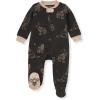 imageBurts Bees Baby Boys Sleep and Play PJs 100 Organic Cotton OnePiece Zip Front Romper Jumpsuit PajamasWolf Pack