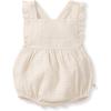 imageBurts Bees Baby babygirls Romper 100 Organic Cotton Onepiece Bubble Shortall and Layette Set Girl OutfitRain Cloud Muslin