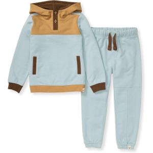 imageBurts Bees Baby Baby Boys Hoodie and Pant Set Top amp Bottom Outfit Bundle 100 Organic CottonRain Colorblocked
