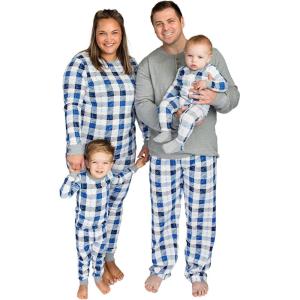 imageBurts Bees Baby Baby Family Jammies Matching Holiday Organic Cotton PajamasFrozen Plaid