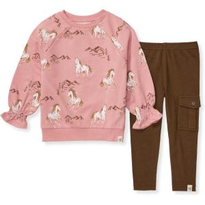 imageBurts Bees Baby Baby Girls Long Sleeve Top and Pant Set 100 Organic Cotton OutfitHorse Love Set
