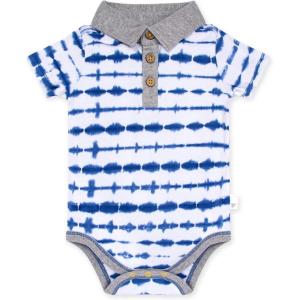 imageBurts Bees Baby Baby Girls Rompers Set of 2 Bubbles One Piece Jumpsuits 100 Organic CottonDotted Tie Dye Polo